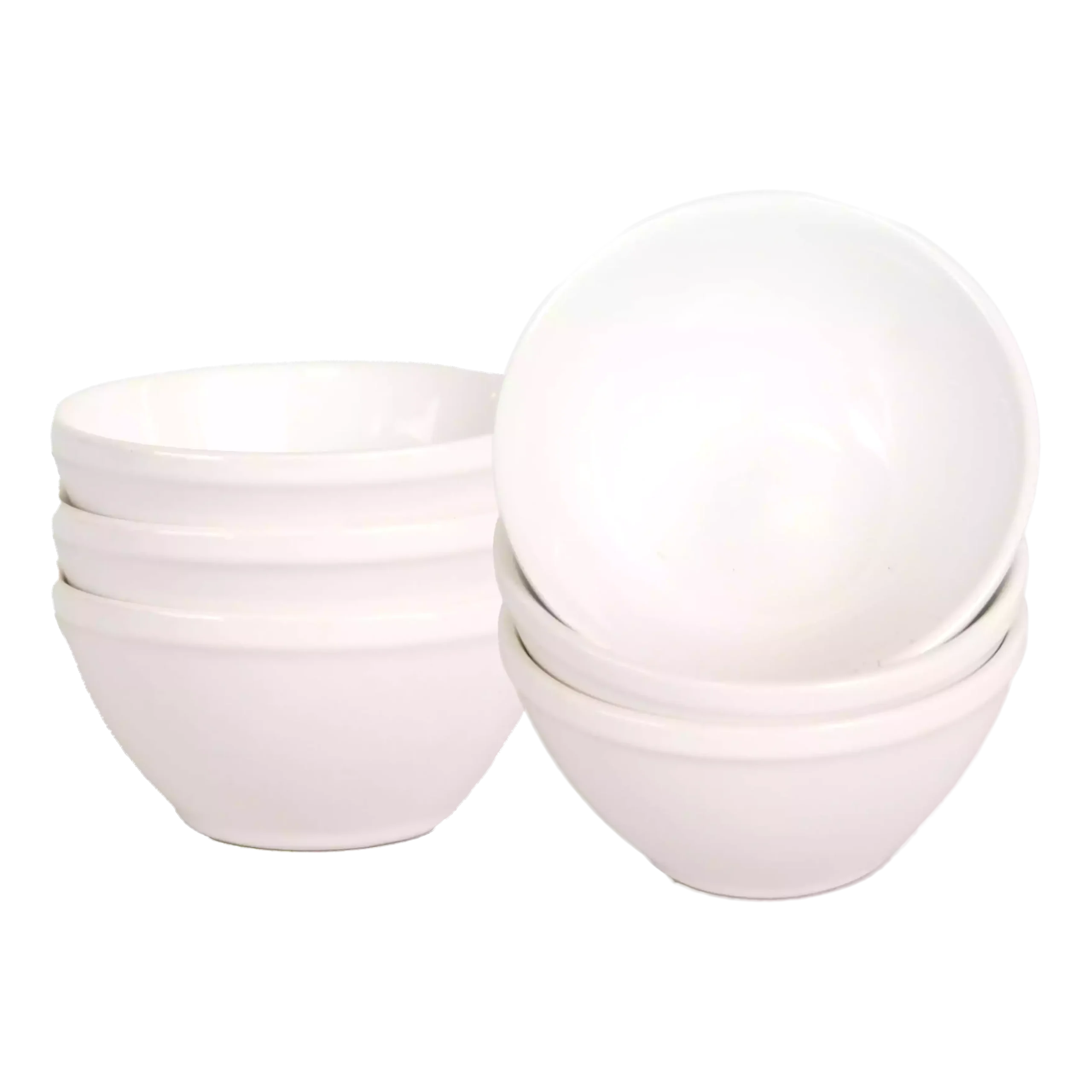 White autumn ceramic bowl
