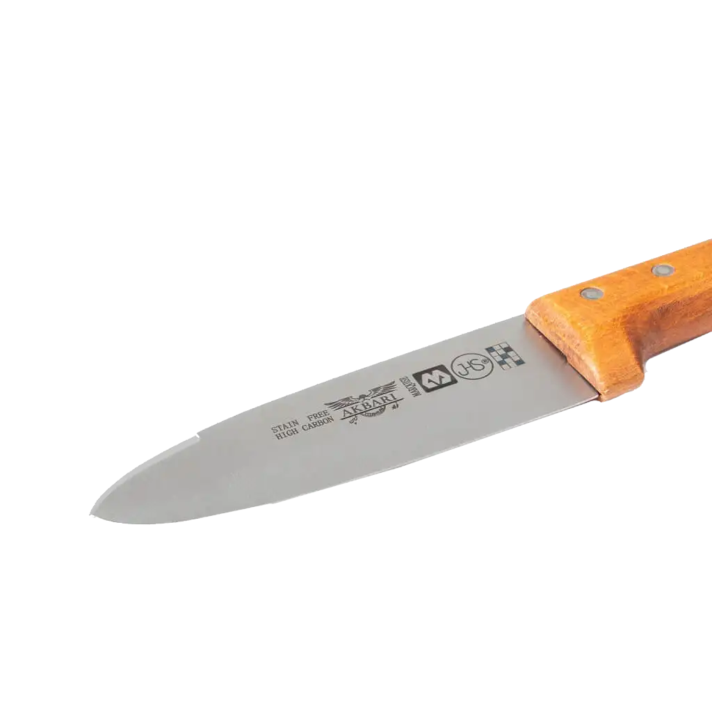چاقو آشپزخانه اکبری مدل ws10 – دسته چوبی